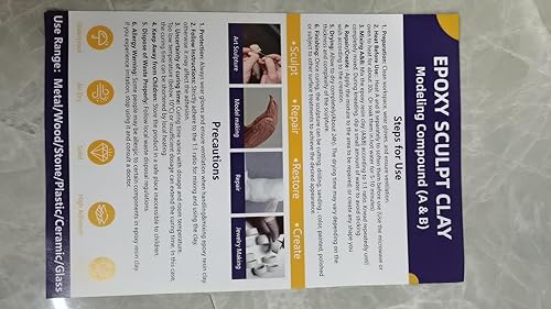 Miniatura 9 de Arcilla de epoxi para esculpir epoxi, 2 libras de epoxi blanco para fugas subacuática autoendurecible compuesto AB de alto adhesivo epoxi masilla