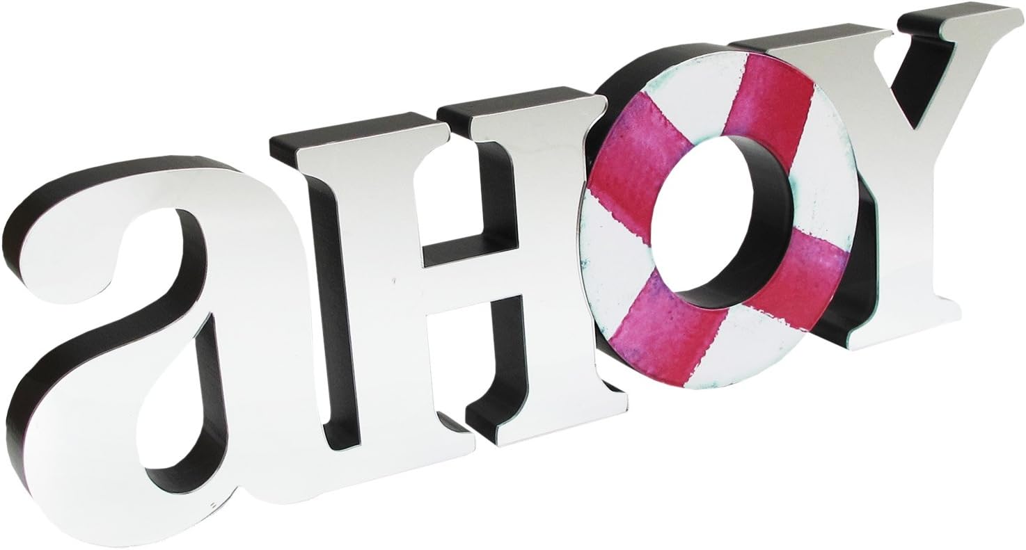 American Atelier Mirror Word Art, Ahoy