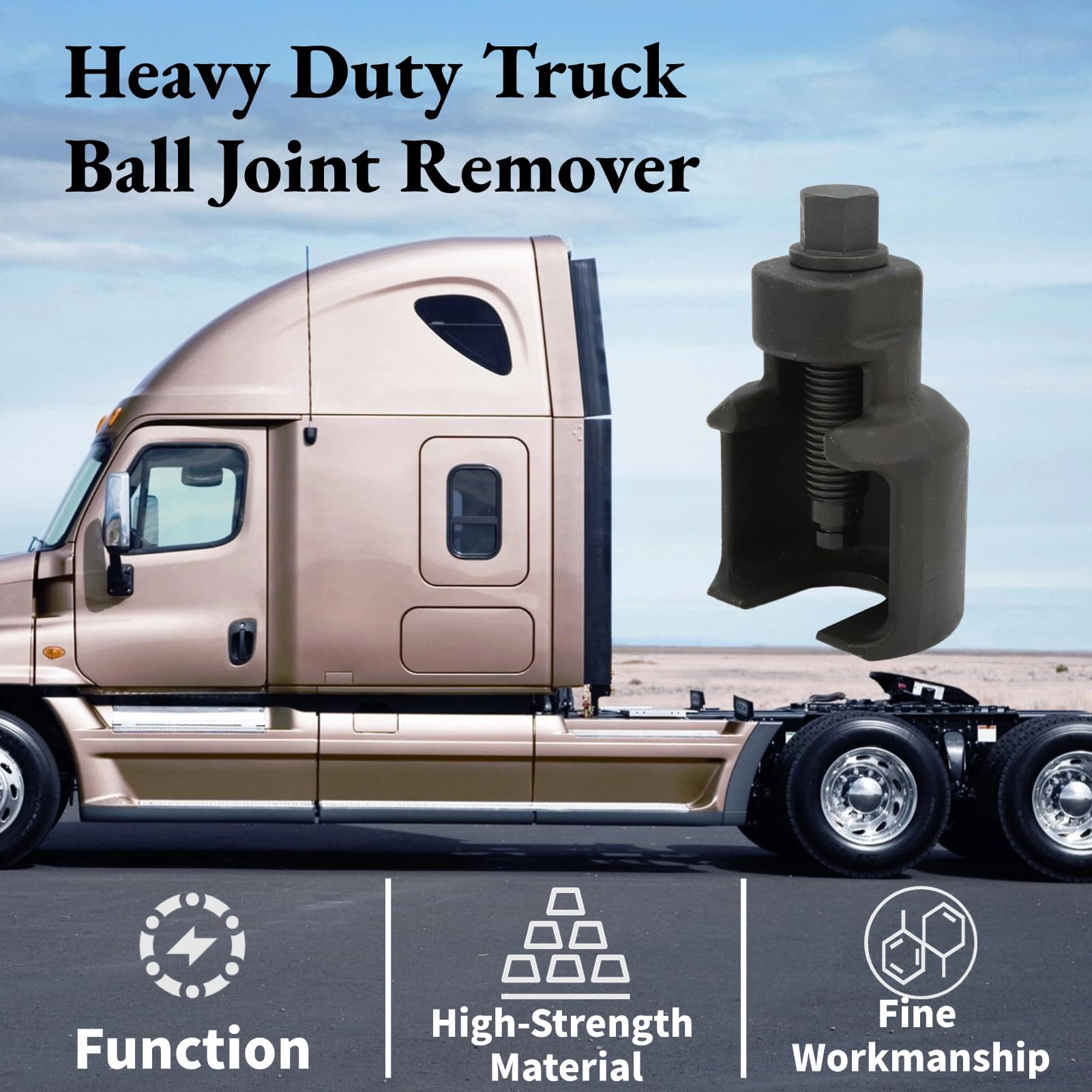 FOLOSAFENAR Ball Joint Separator, 39Mm Capacity Heavy Duty Extractor Separator Puller Disassembly Tool, Chromium Molybdenum Alloy Material, Extractor De Rotulas for Separate Track Rod Ends