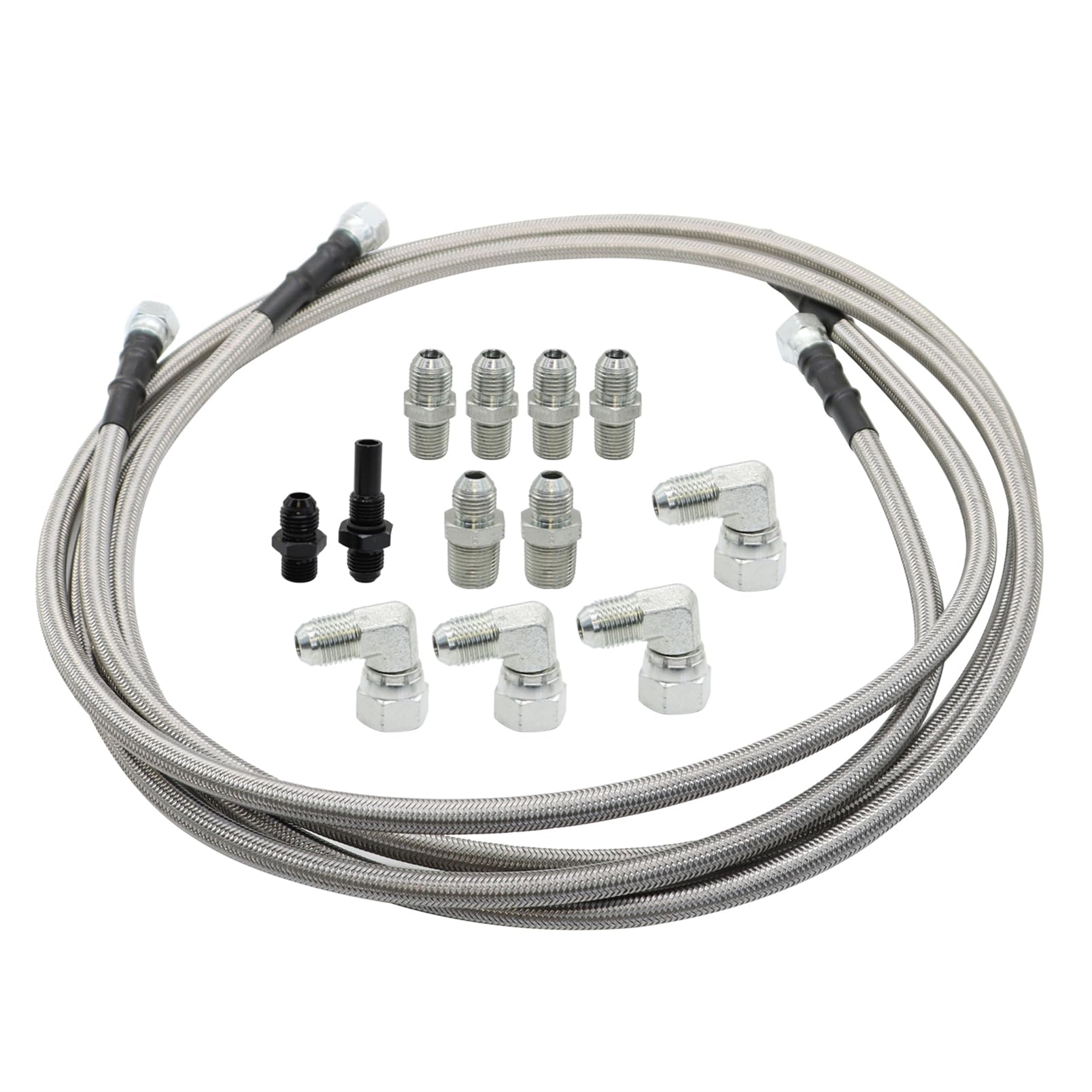 Yunnergo 70" Transmission Cooler Lines Kit with 6AN Hose Fitting Compatible with 6AN