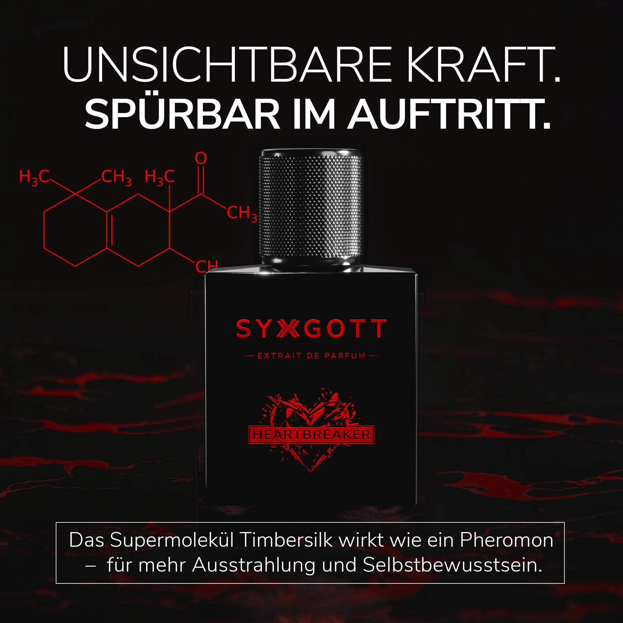 SYXGOTT HEARTBREAKER Männerparfum mit Pheromon Öl | Extrait de Parfum für Herren | Parfumprobe inklusive | intensiv, würzig und erfrischend | perfekter Frühling & Sommerduft