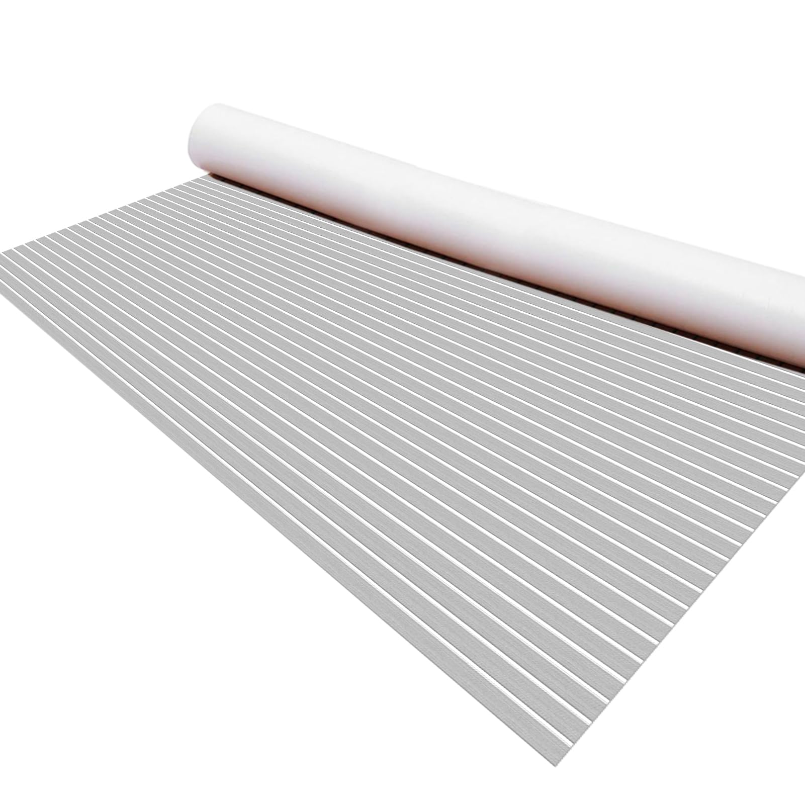 KXKZREN EVA Foam Boat Flooring Large Size Faux Teak Marine Boat Mat Flooring 5.9x7.87ft Self-Adhesive Decking Sheet for Boats Yacht Motorboat Pontoon