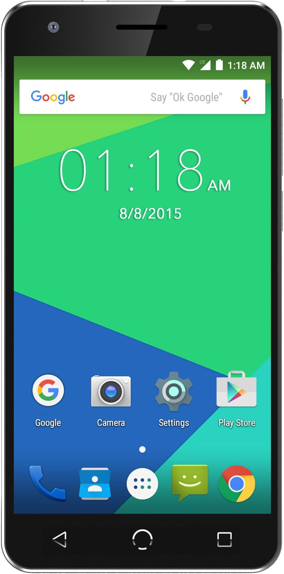 N5L 5.5" HD Dual LTE SIM Android Lollipop Smartphone with 2YR Warranty, Black
