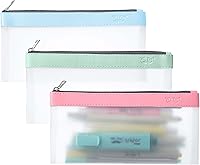 Vista 15 de Mr. Pen - Estuche transparente para lápices, paquete de 3, estuche transparente para lápices, bolsas para lápices