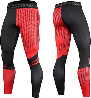 KJDWJKJRF Compression Trousers, Men's Long Sports Leggings, Men's Quick-Drying Functional Underwear, Breathable Men's Leggings, Workout Leggings, Long Running Trousers, Breathable Functional