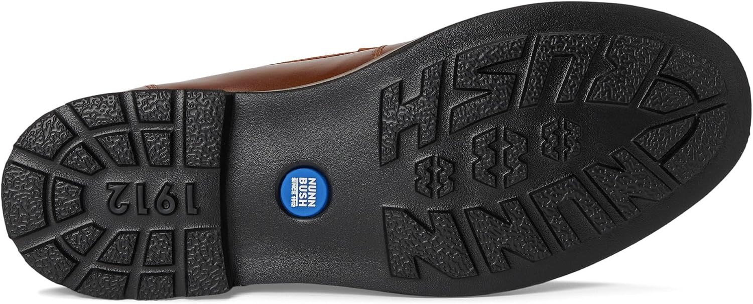 Nunn Bush Mens Owen II Moc Toe Venetian Loafer Lightweight and Comfortable Slip-on