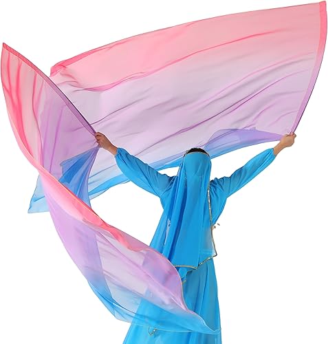 MUNAFIE Juego de banderas de adoración de 55 x 78 pulgadas (2 banderas + 2 varillas + 1 bolsa de almacenamiento) banderas de baile de alabanza para