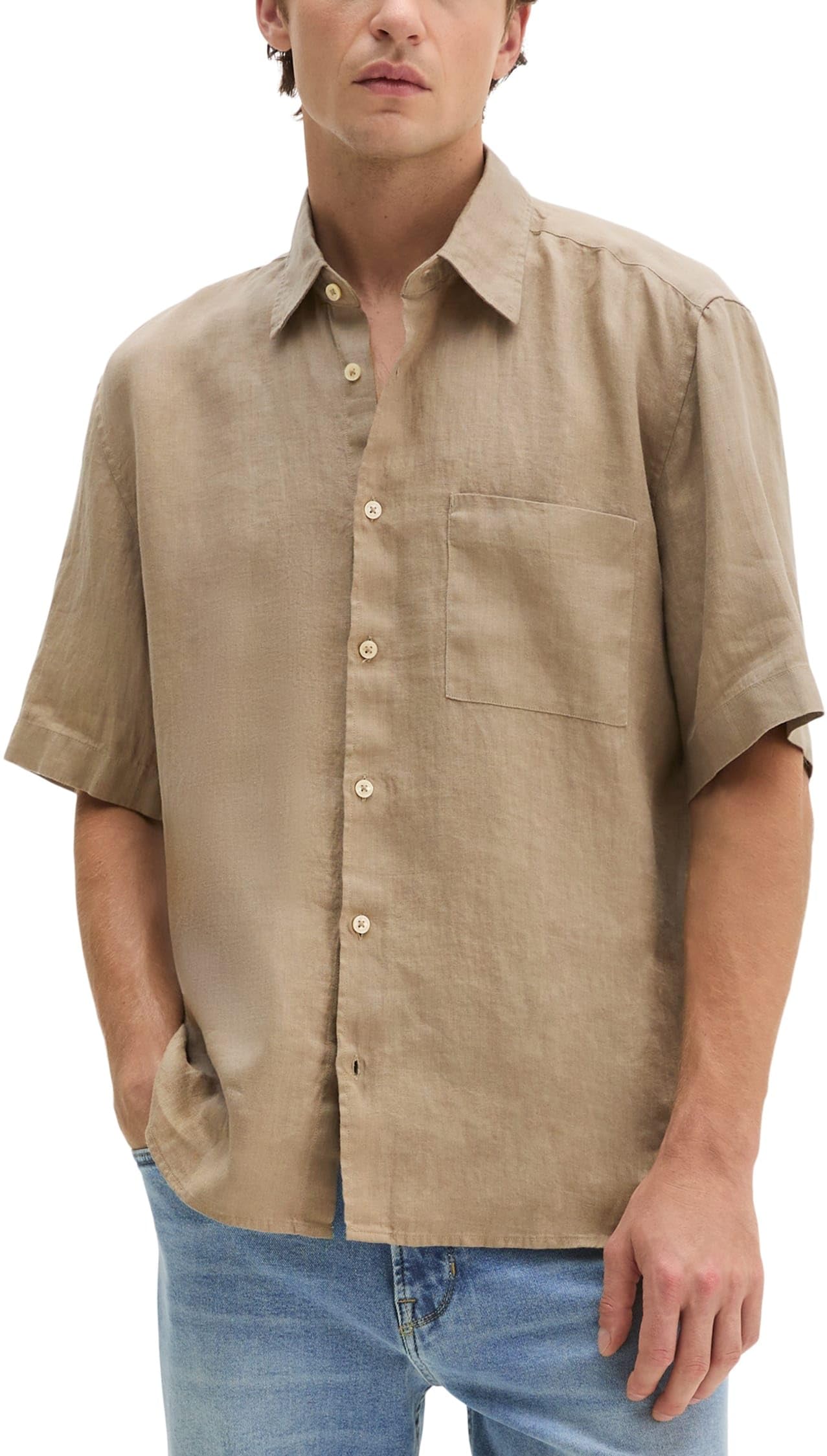 Marc OߴPolo Uomo Camicia in lino a maniche lunghe regular fit