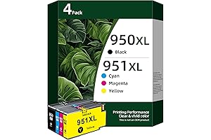 HP 950XL 951XL Ink Cartridges Combo Pack Compatible Replacement for HP 950 951 XL