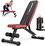 Amazon product image of 95% Pre-assemble Adjustable Weight Benches for Home Gym, 9 Backpad Positions Workout Bench, 660lb Compact Bench Press for Small Space(1Sec Fast Folding)