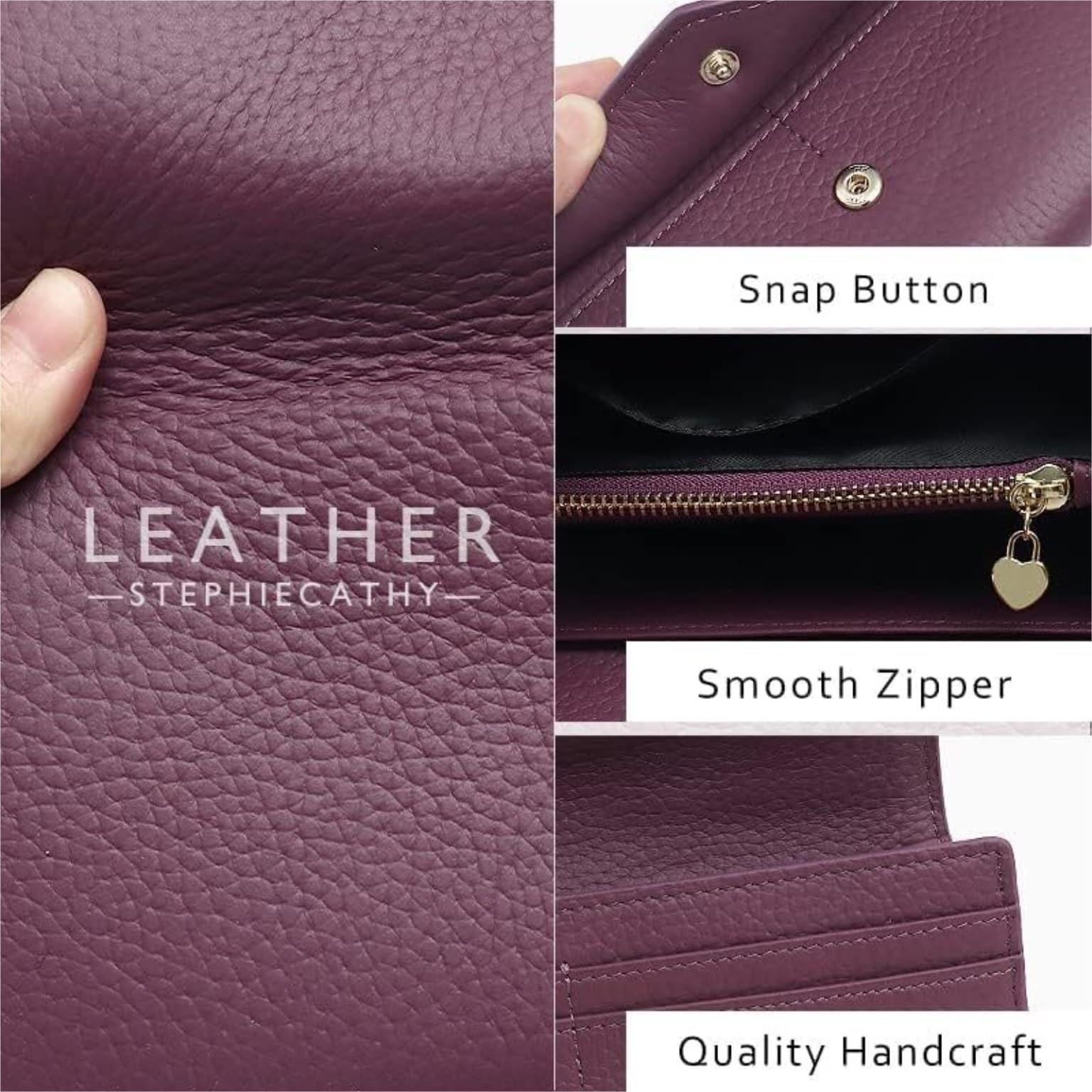Funzione Di Contenimento Portafoglio Da Donna In Pelle Lungo Funzionale Borsa Di Grande Capacità Pochette Semplice Tasca Portamonete Per Viaggio Uso Quotidiano(Yellow)