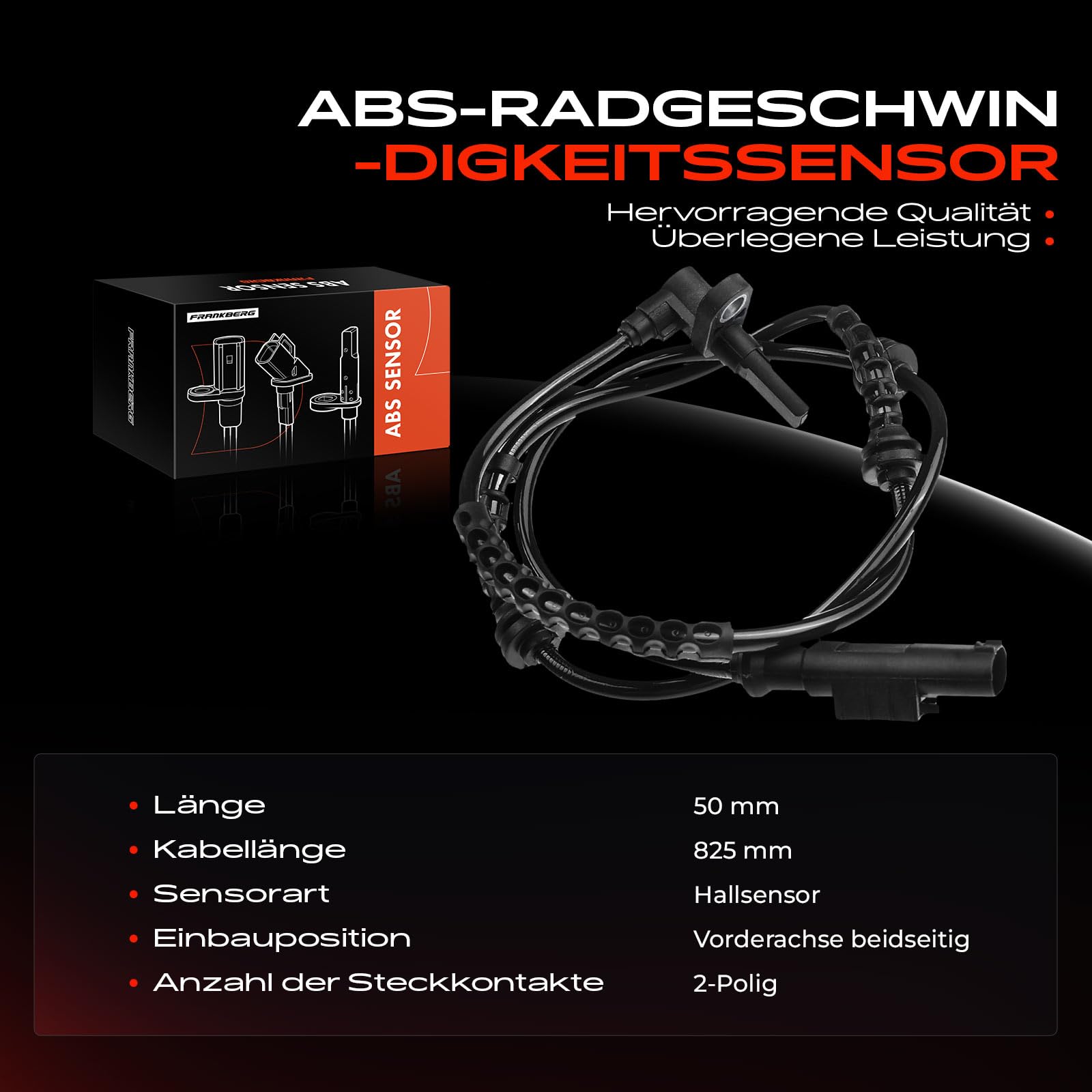 ATEC 1x ABS Sensor Hinterachse 10680228 günstig online kaufen