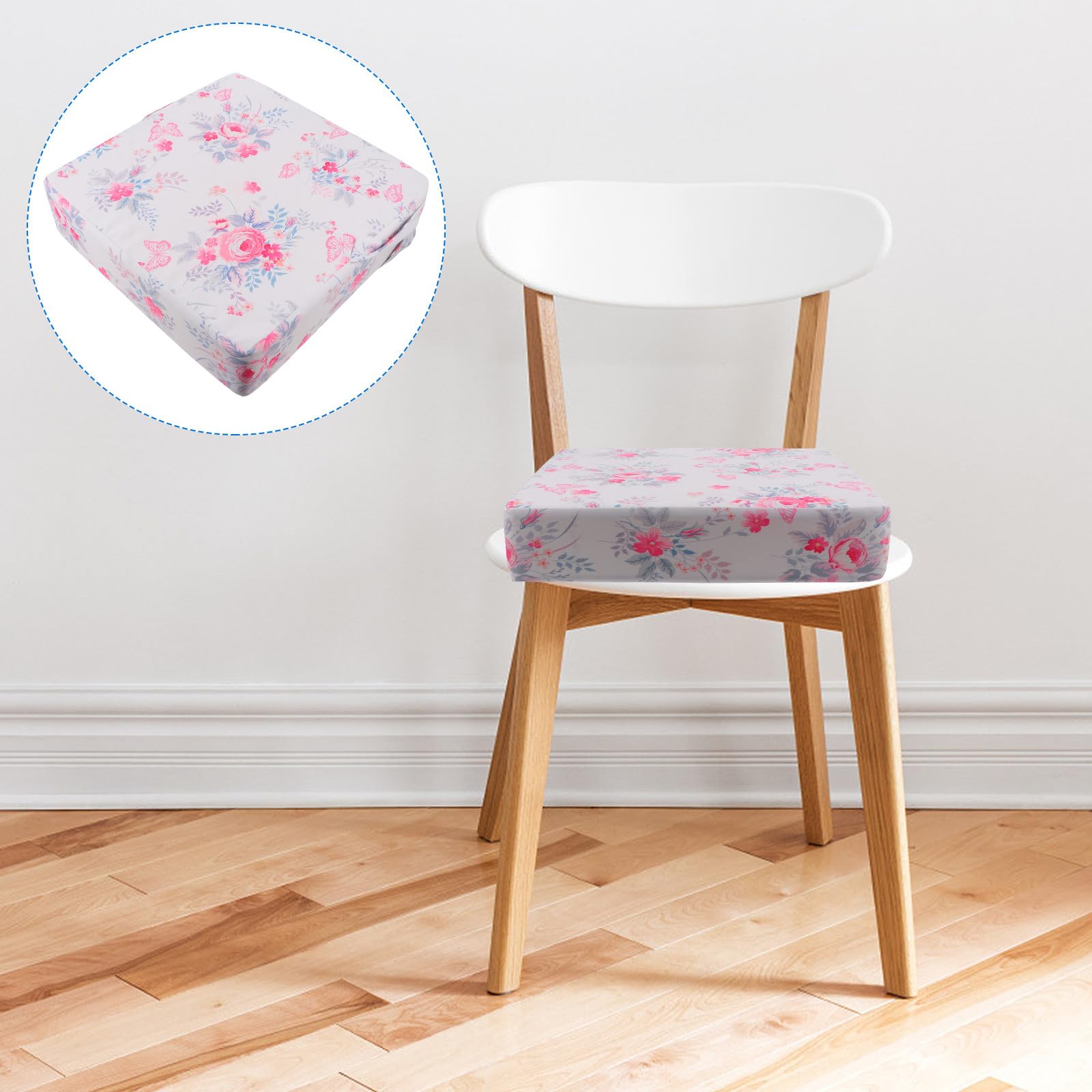 Cojín Elevador para Silla de Comedor Infantil Aumento de Altura y Funda de Poliéster Lavable Restaurantes y Dibujo