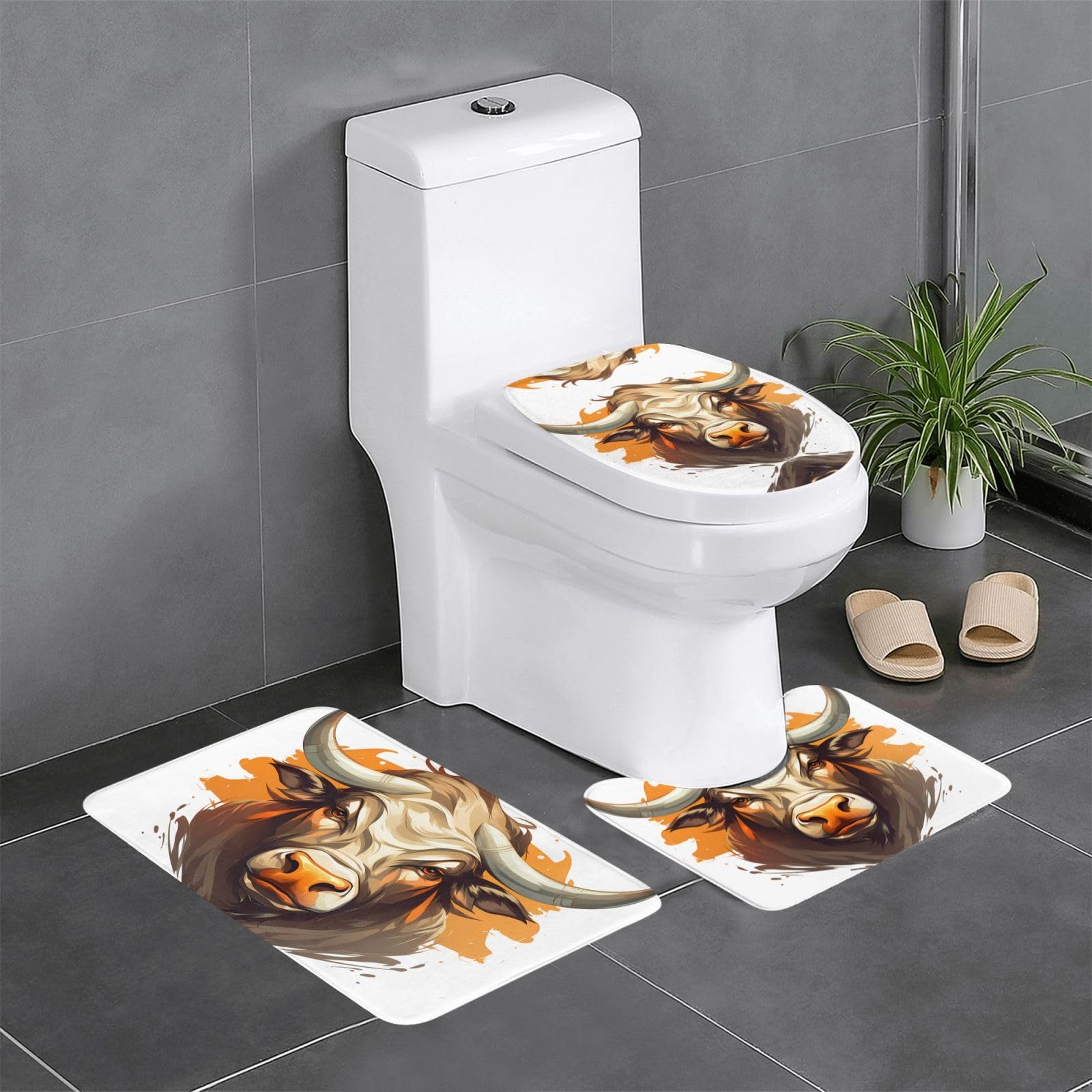 Tapis de salle de bain antidérapants faciles à nettoyer pour sécuriser sols humides