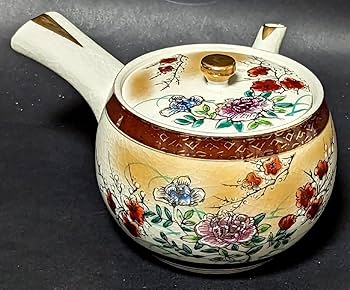 Amazon.co.jp: 九谷焼 清峰 茶器セット 急須 湯呑 5客 蓋付 陶器