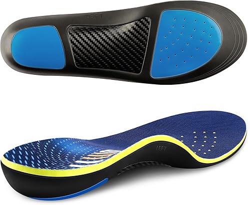 Ortesis ortopédicas resistentes para aliviar el dolor, plantillas de arco alto para fascitis plantar de más de 280 libras para hombres y mujeres,