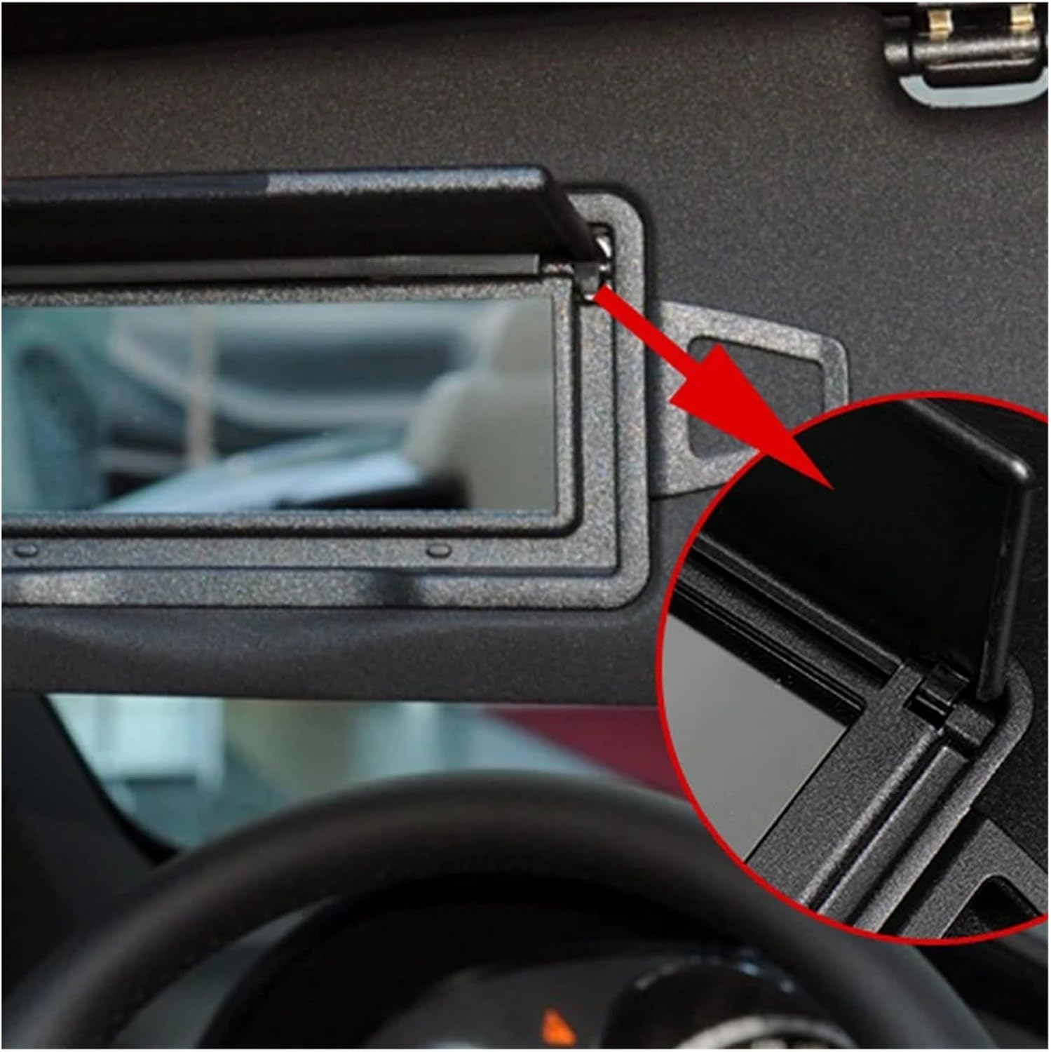 Car Sun Shade Visor Makeup Cosmetic Mirror Cover Replacement Compatible with Benz E Class E200 E260 E300 E400 2128108100 Compatible with Mercedes W212(Left Alpaca Grey)