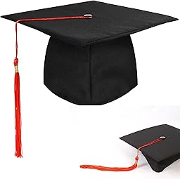 BOOSHMall Cappello Laurea Donna Uomo Tocco di Laurea Graduation cap Berretto da Laureato Laurea Gadget per Cerimonie di Laurea Festa di Laurea