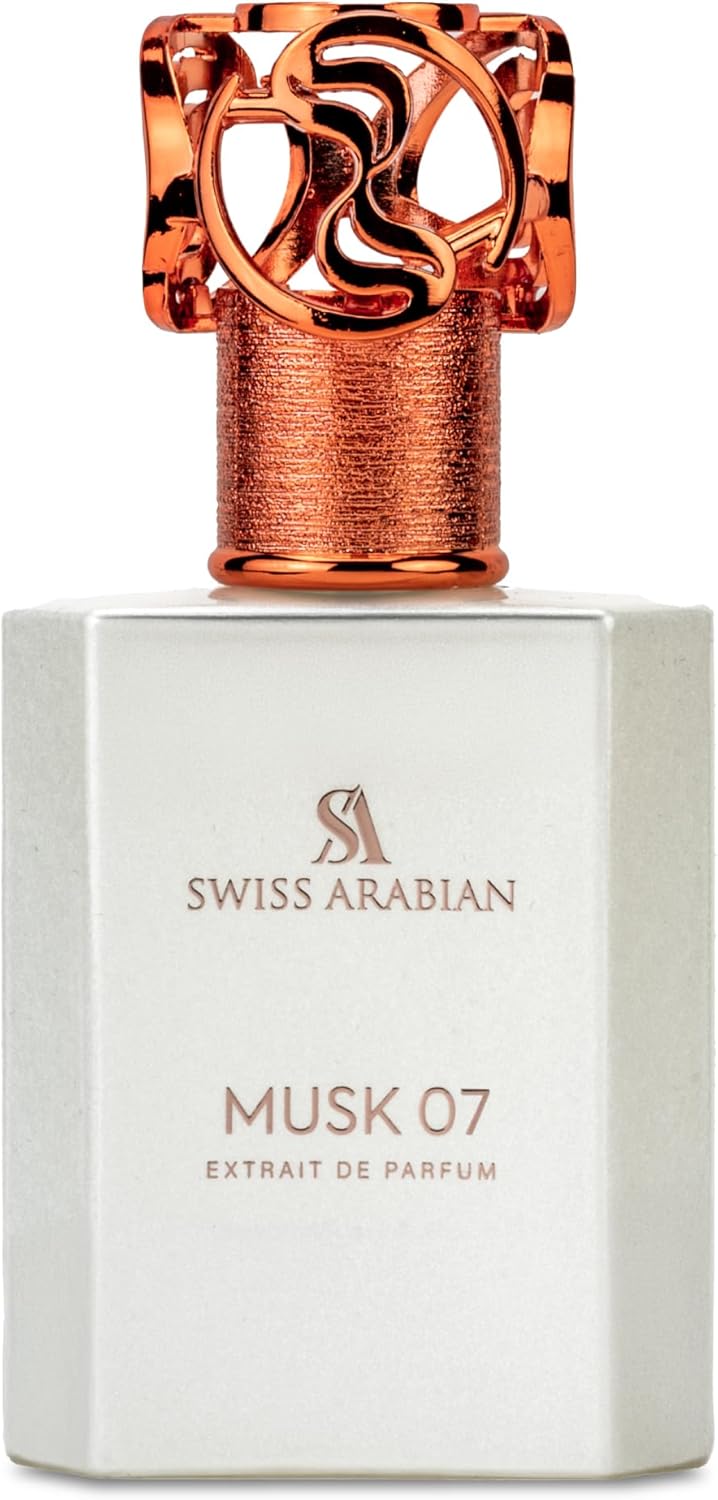 Swiss Arabian Musk 07 Extrait De Parfum, 50ml, Premium Quality Perfume, Unisex Fragrance, Gourmand, Musk, Luxurious Blend Perfume for Women and Men