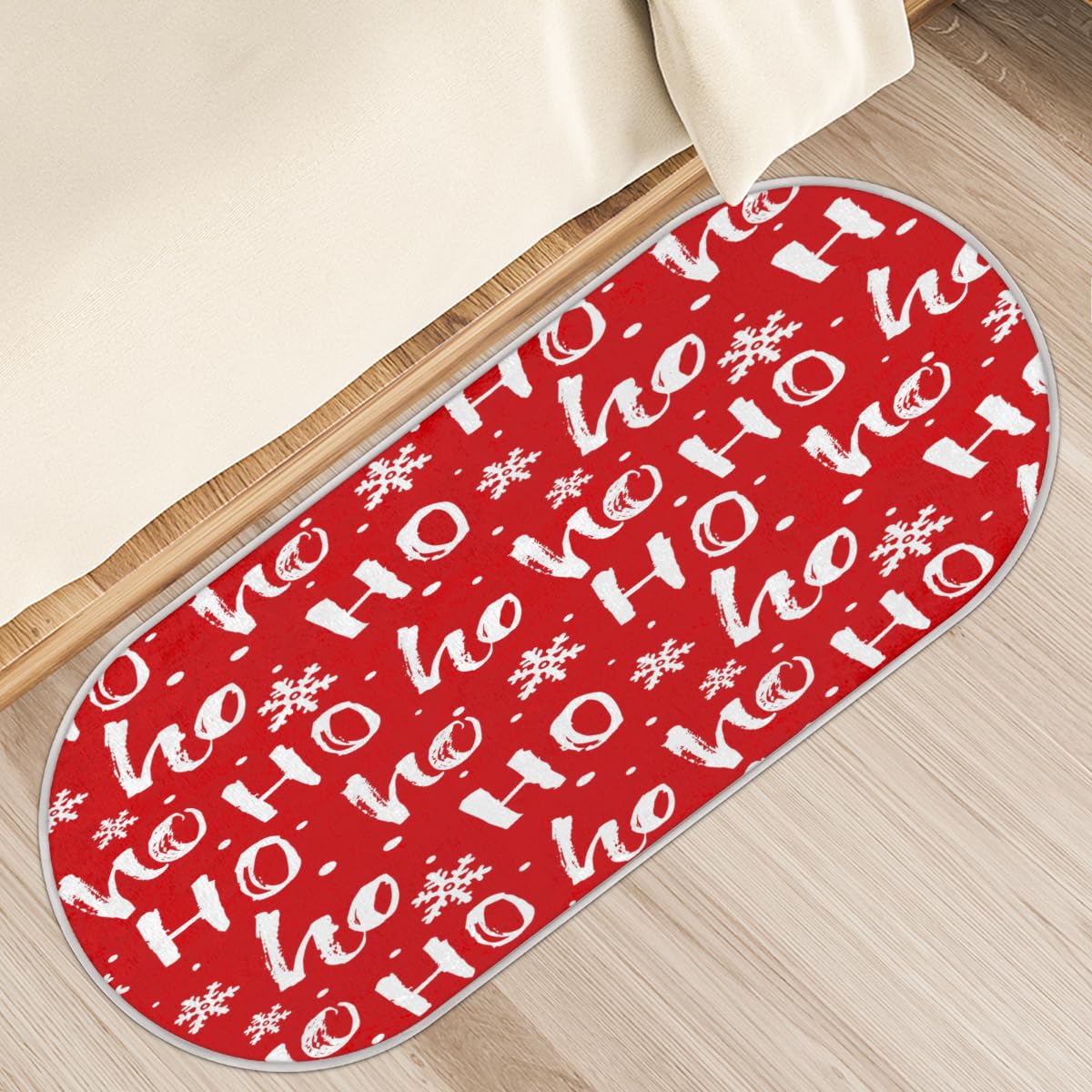 Tapis de Noël antidérapant à poils longs : fini le carrelage froid de chambre