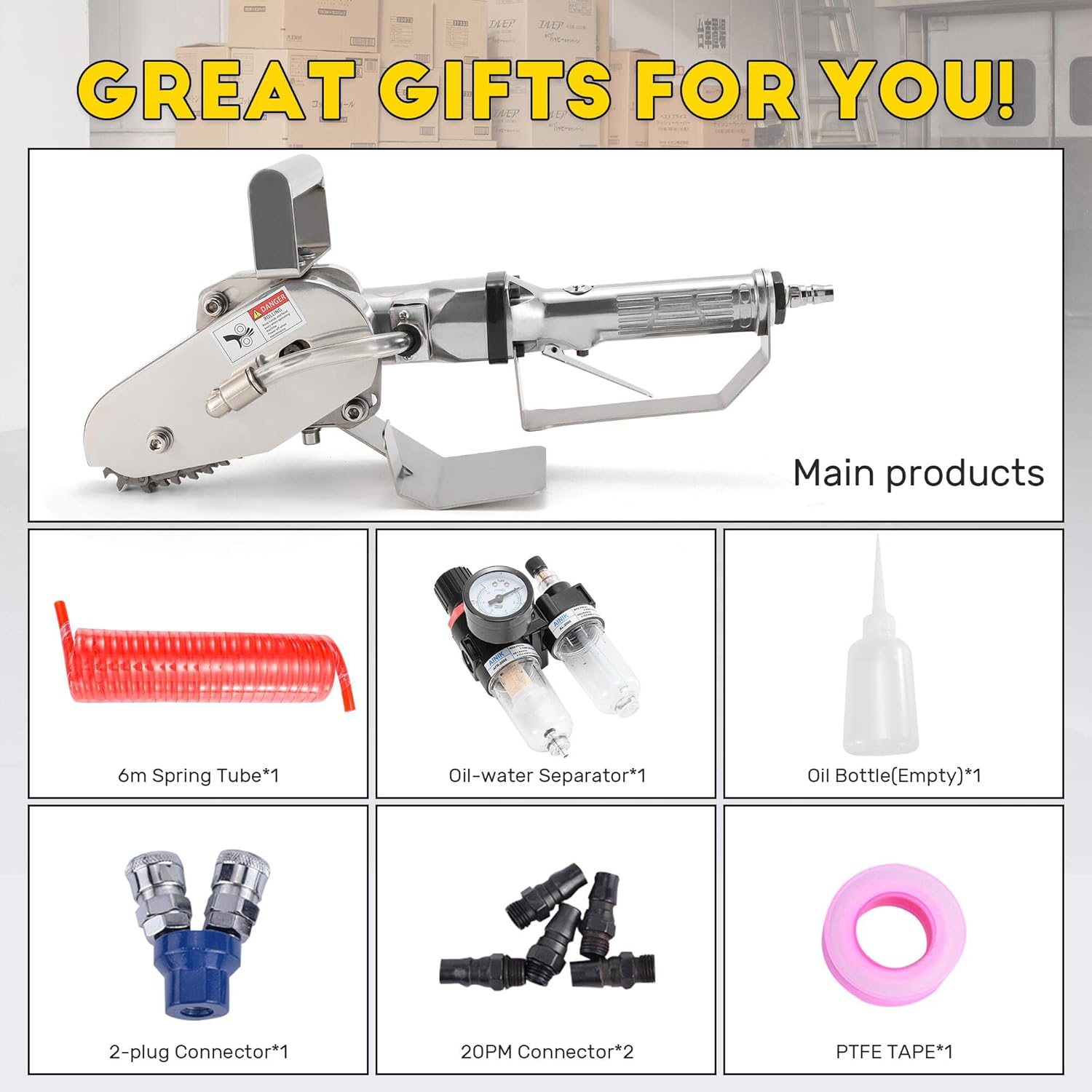 🔥 Flash Sale CGOLDENWALL Pneumatic Cardboard Carton Box Waste Stripper Stripping Machine Waste Stripper Remover Cardboard Trimming Tool Paper Edge Cutting Tool Machine (double claw chain)