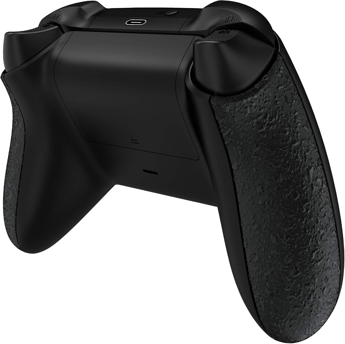 eXtremeRate Grip Cover for Xbox Series X & S Controller, Textured Black Non-Slip Back Panels Accessories, Replacement Side Rails Shell for Xbox Wireless Controller