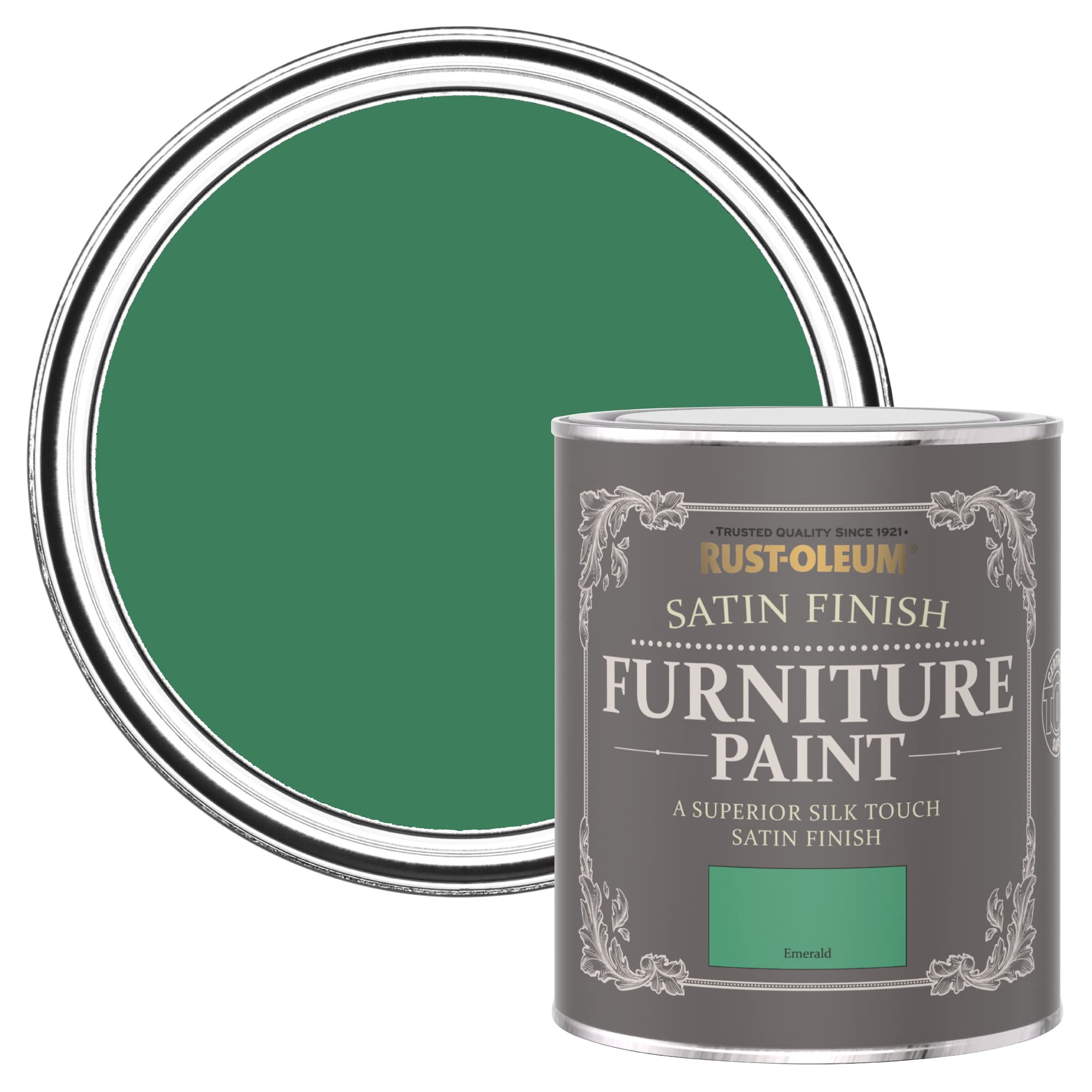 Rust-Oleum Satin Furniture Paint Emerald - Green