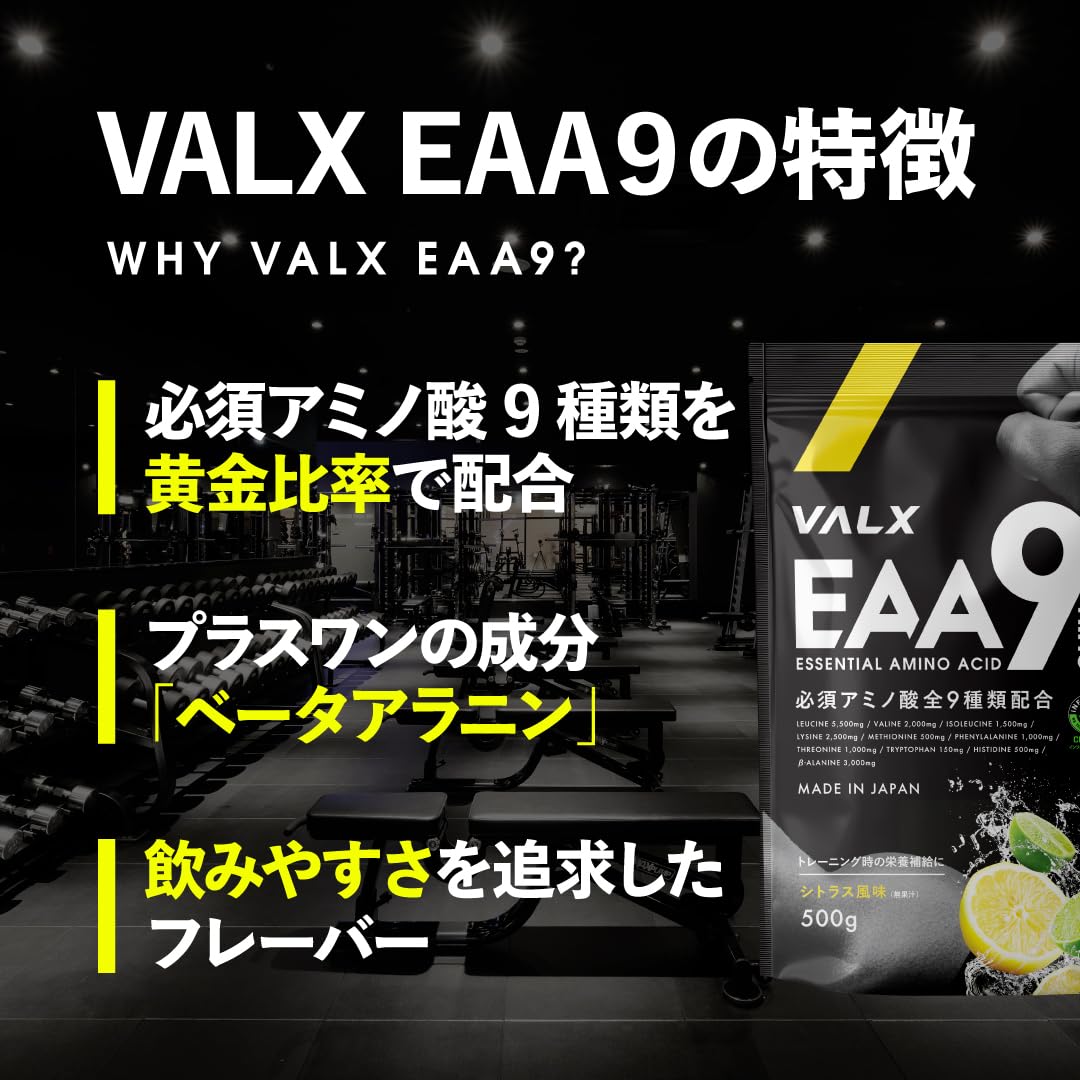 Amazon.co.jp: VALX VALX EAA9 EAA BCAA Leucine Isoleucine Valine