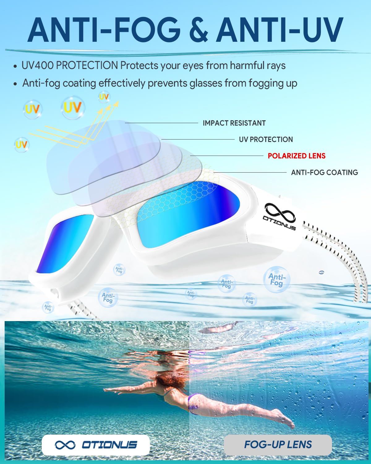Occhialini da nuoto anti appannamento 0022