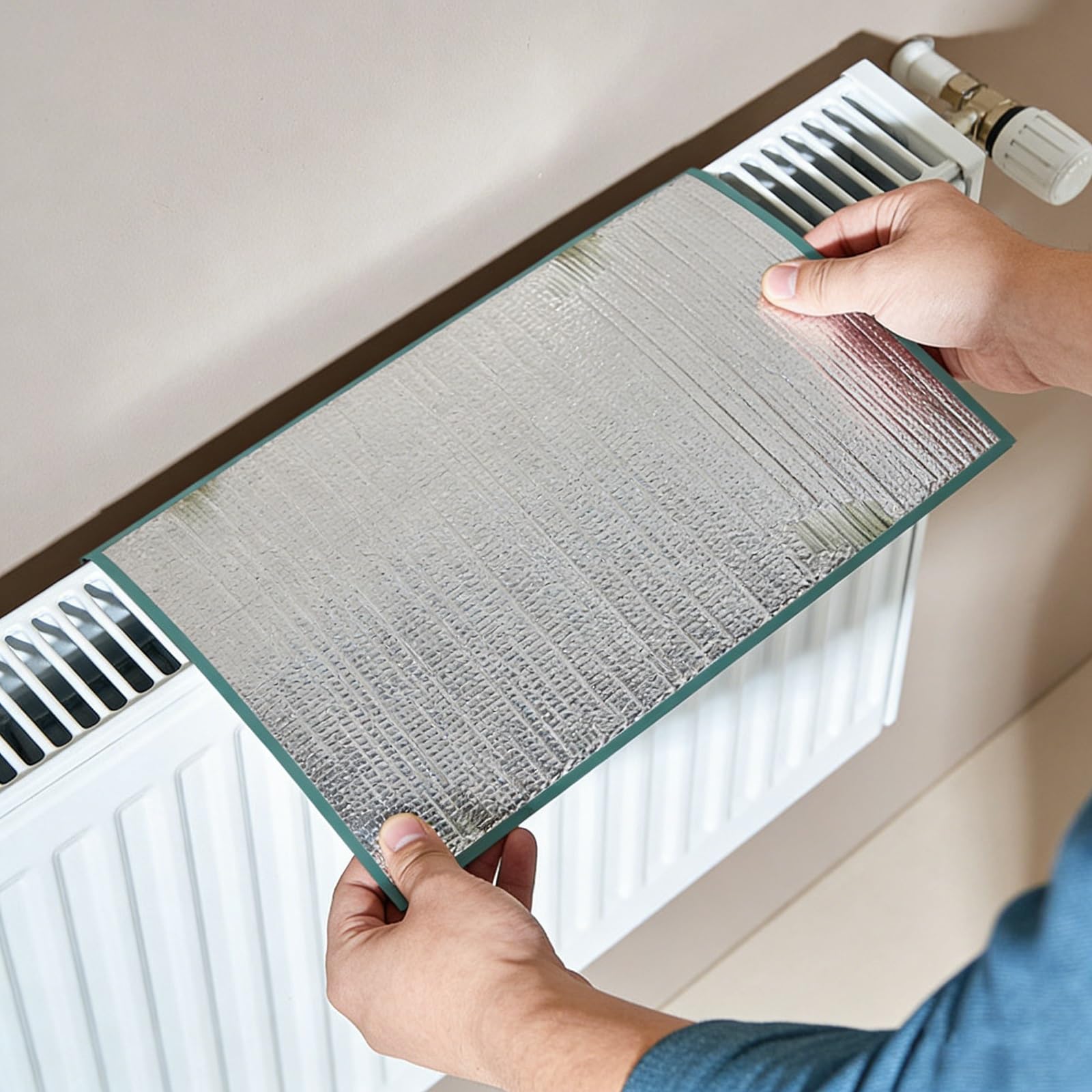 Pannello Termoriflettente per Termosifoni Spessore 5MM, Pannelli Riflettenti per Termosifoni, Foglio Isolante Termico Alte Temperature, Facile Installazione(W 60 x H 220 cm)