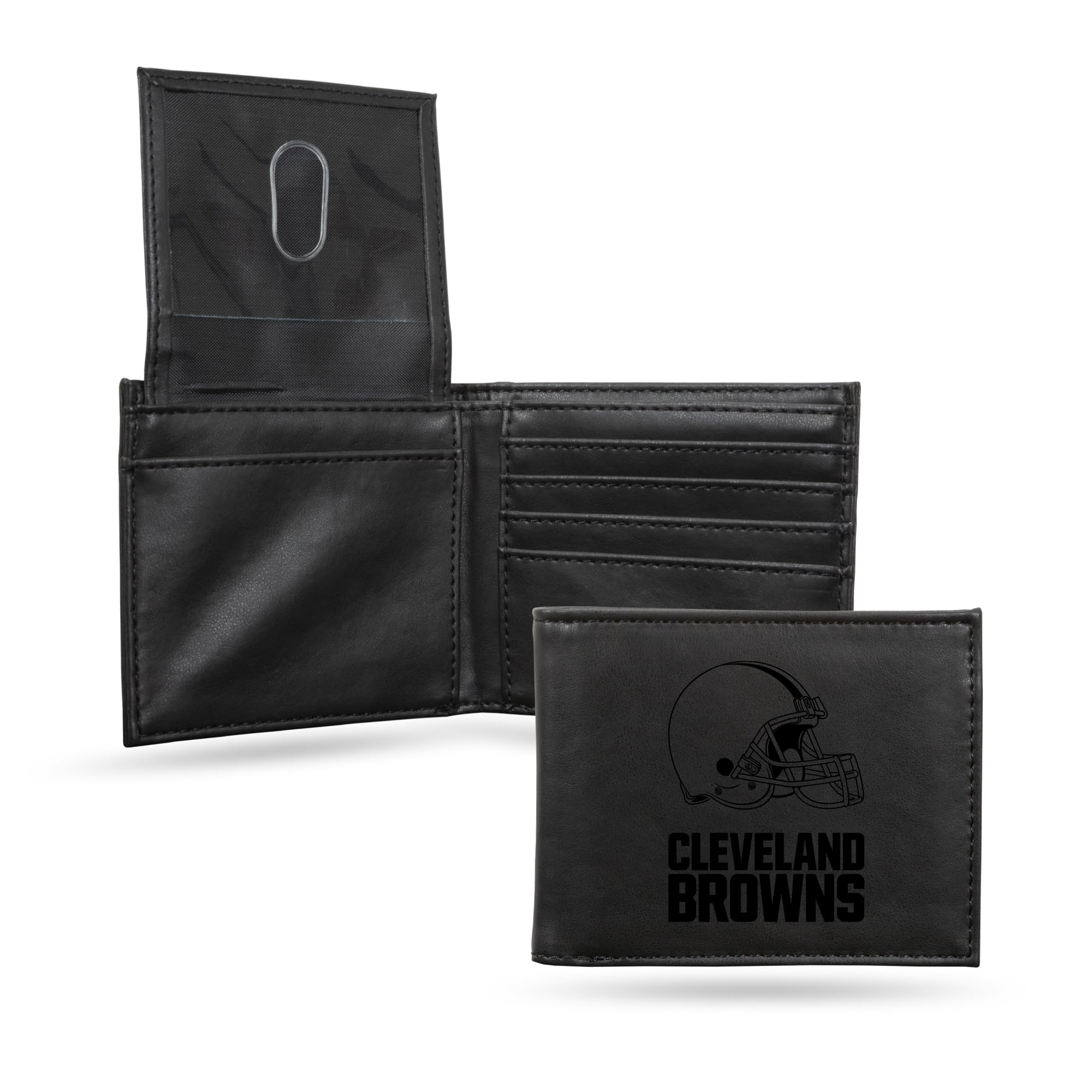 NFL Rico Industries Laser Engraved Billfold Wallet Laser Engraved Bill-fold Wallet - Slim Design - Great Gift