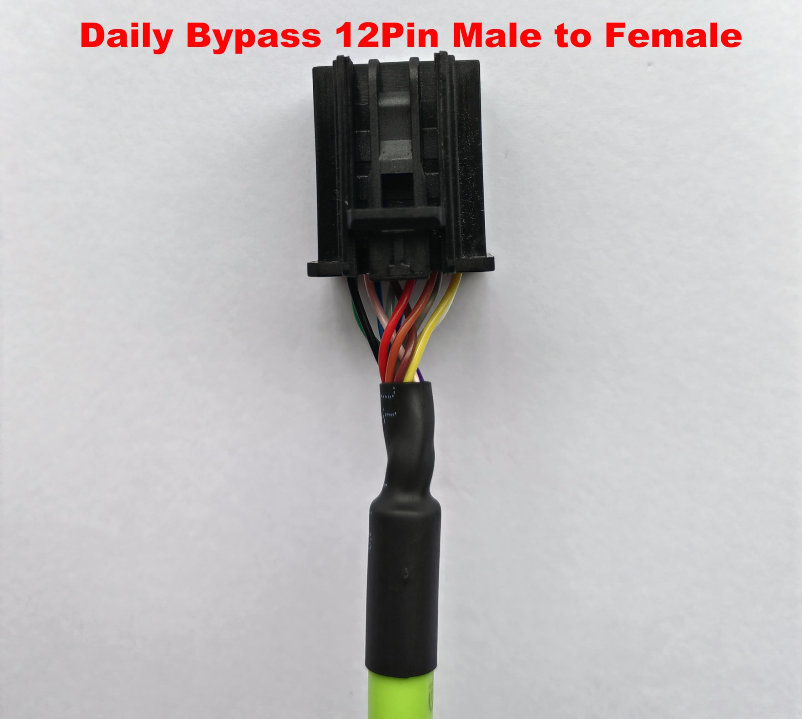 Adattatore Giornaliero del Gateway di Sicurezza del Cavo di Bypass del Dongle,12Pin Maschio a 12Pin Femmina OBD Cavo Diagnostico 35cm Verde