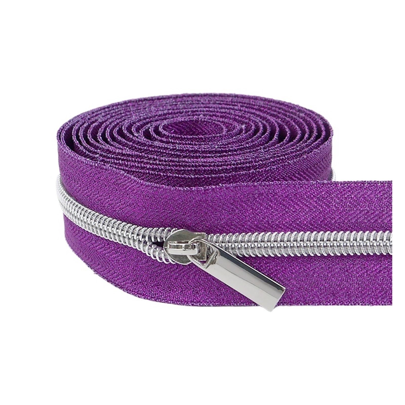 Cinta De Cremalleras Nailon Con Deslizador Cremallera for Bolsa, Ropa, Bobina, Tiradores, Decoración, Kit Reparación, Accesorio Costura DIY, 10M, 5#, 1 Ud(Gun Metal)