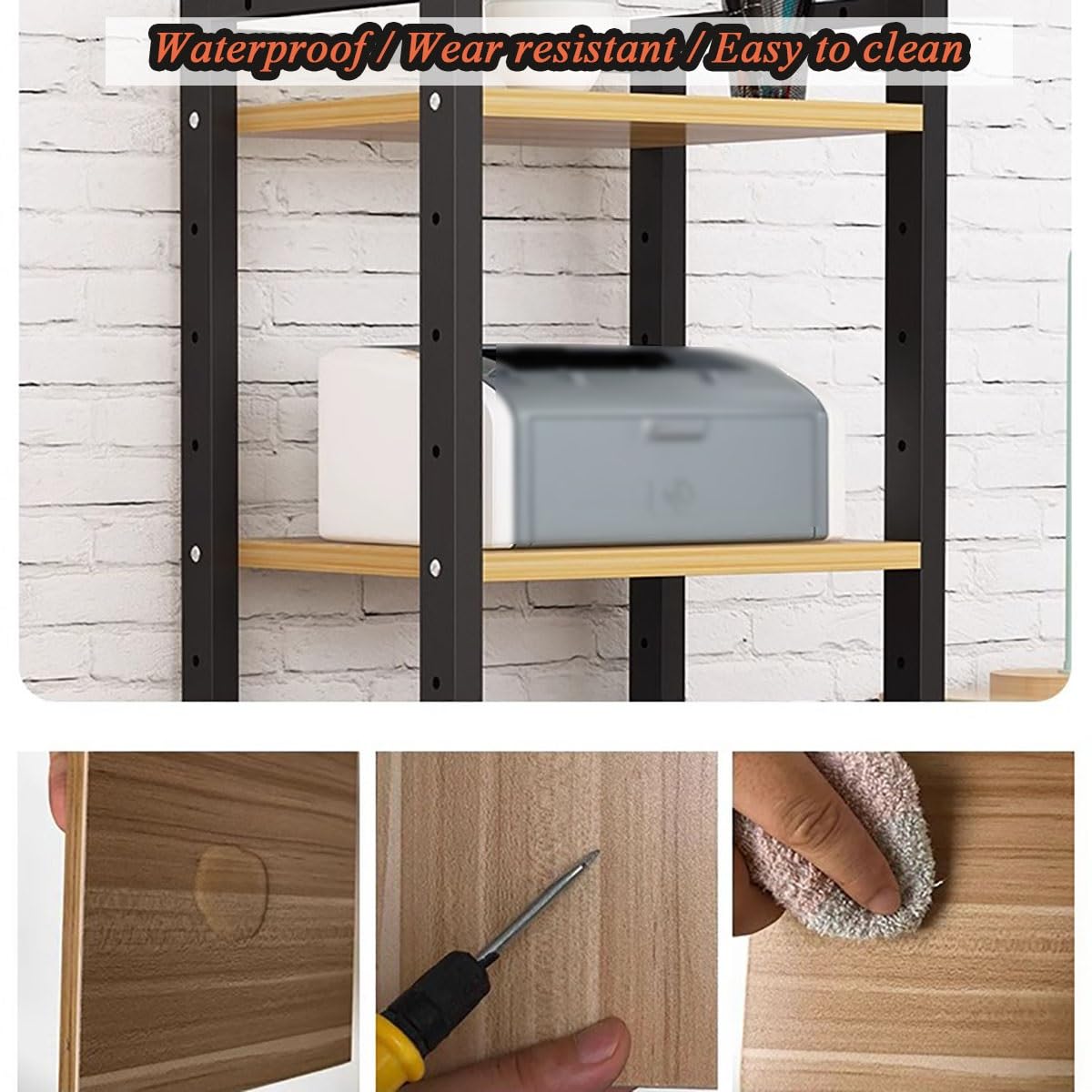 meuble chaine hifi Support stéréo à 6 niveaux for composants audio et vidéo, amplificateur de salon, bureau à domicile, lecteur DVD, CD, accessoires TV, récepteur, jeu, étagère de rangement multimédia