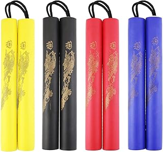 Wpxmer 6 Pack Foam Rubber Training Sticks, Martial Art Sticks for Kids & Beginners Practice and Training
