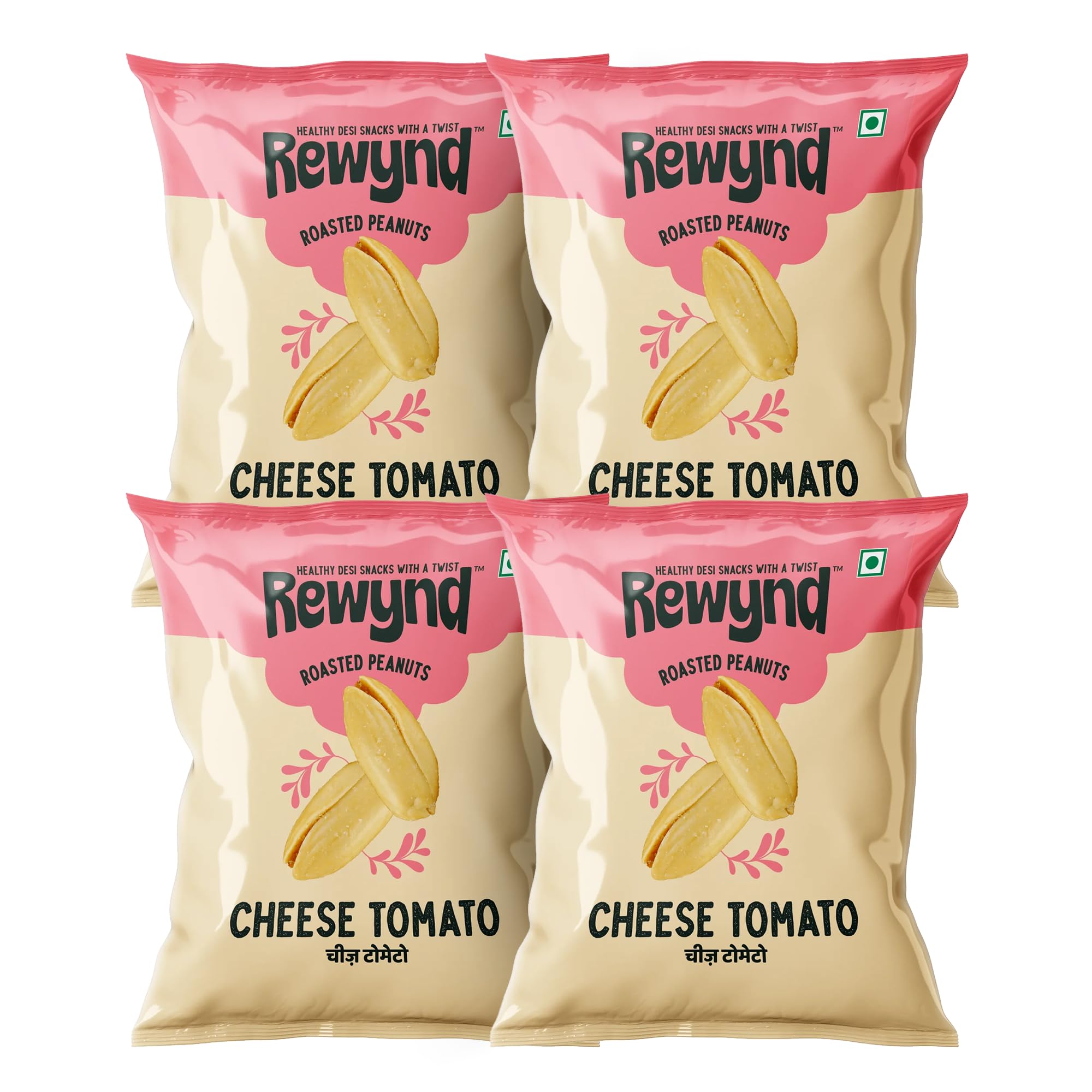 Rewynd Cheese Tomato Roasted Peanuts | 560gm (Pack of 4) | Flavoured Roasted Peanuts | High Protien & Low Carbs | Perfect for Anytime Snacking (B0956C5VG1) Amazon Price History, Amazon Price Tracker