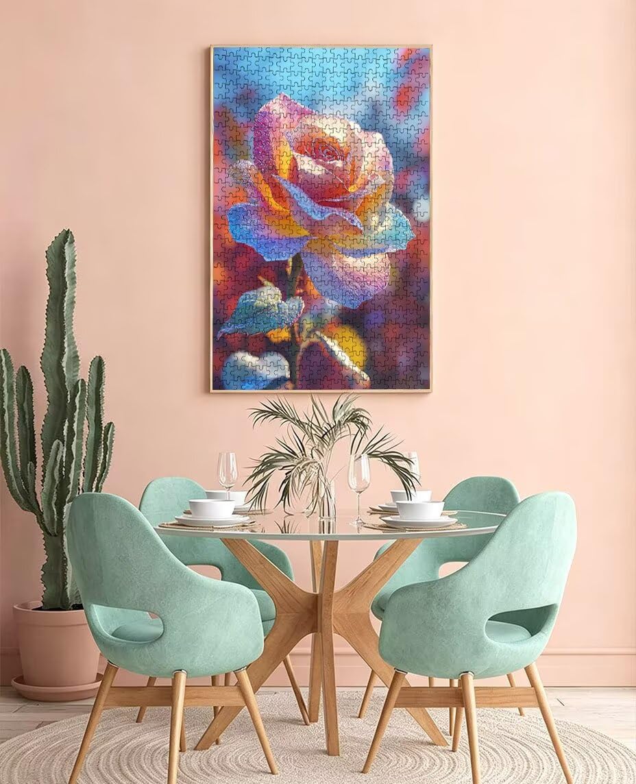 Kolorowe Płatki Puzzle 3000 Sztuk, Puzzle Dla Dorosłych Puzzle, Wyzwanie Puzzle Dekoracja Gry, Rozrywka Edukacyjna Gra dla całej rodziny, na prezent Dekoracja BXHZW7-97