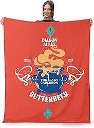 Warner Bros. Harry Potter Caldeirão vazado, cobertor de toque de seda, aconchegante para todas as estações, leve para sofá, roupa de cama para meninos e meninas, 152 x 203 cm