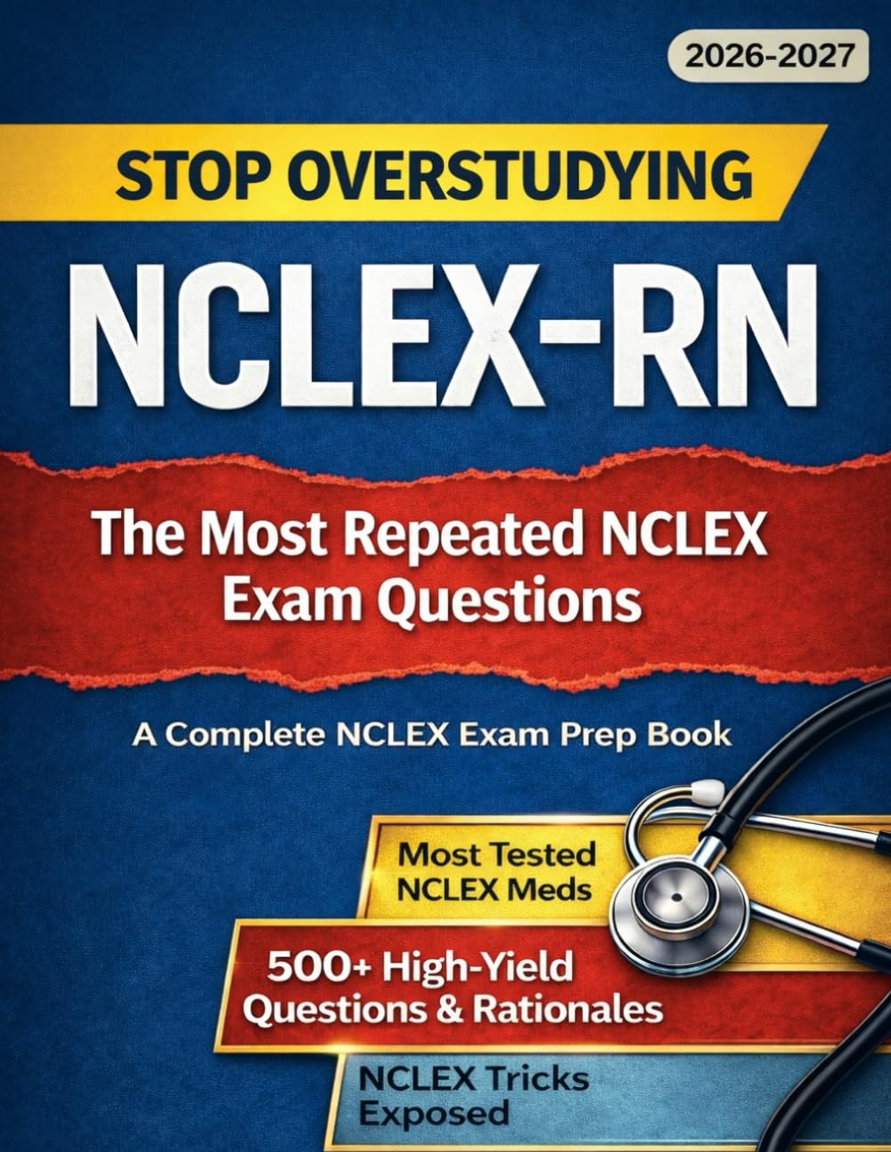 NCLEX-RN: Stop Overstudying With The Most Repeated Exam Questions & High Yield Patterns: Questions With Detailed Rationales, Red Flag Symptoms And ... (Next Gen) (NCLEX Thinking Errors Series)