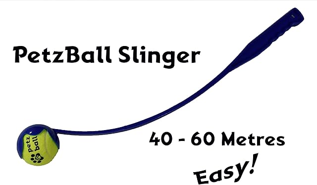 PetzBall Slinger Dog Ball Thrower Launcher With Tough Ball