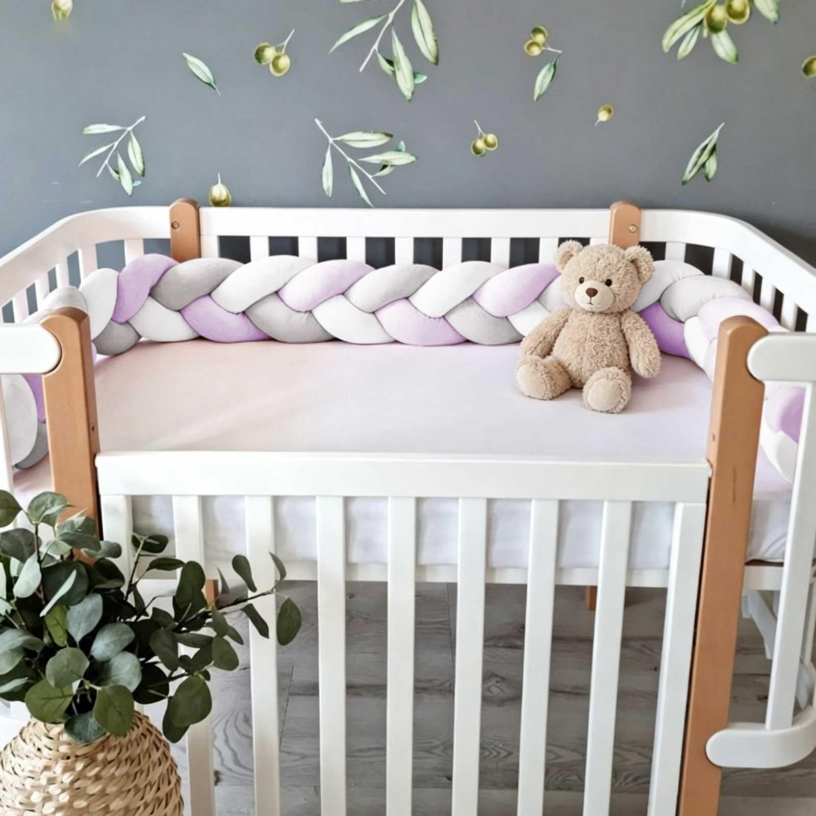 Bed Skirts, Breathable Cot Mattress protection (Q08,100CM)
