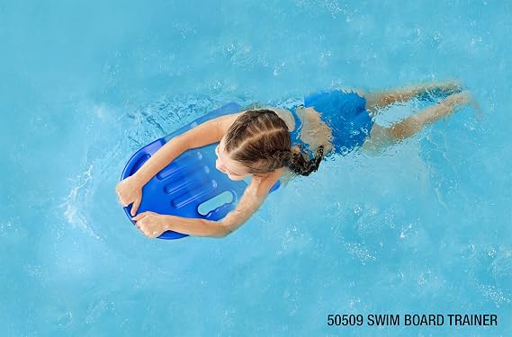 Poolmaster 50509 Advanced Kickboard Swim Trainer & SwimAid Small, Blue