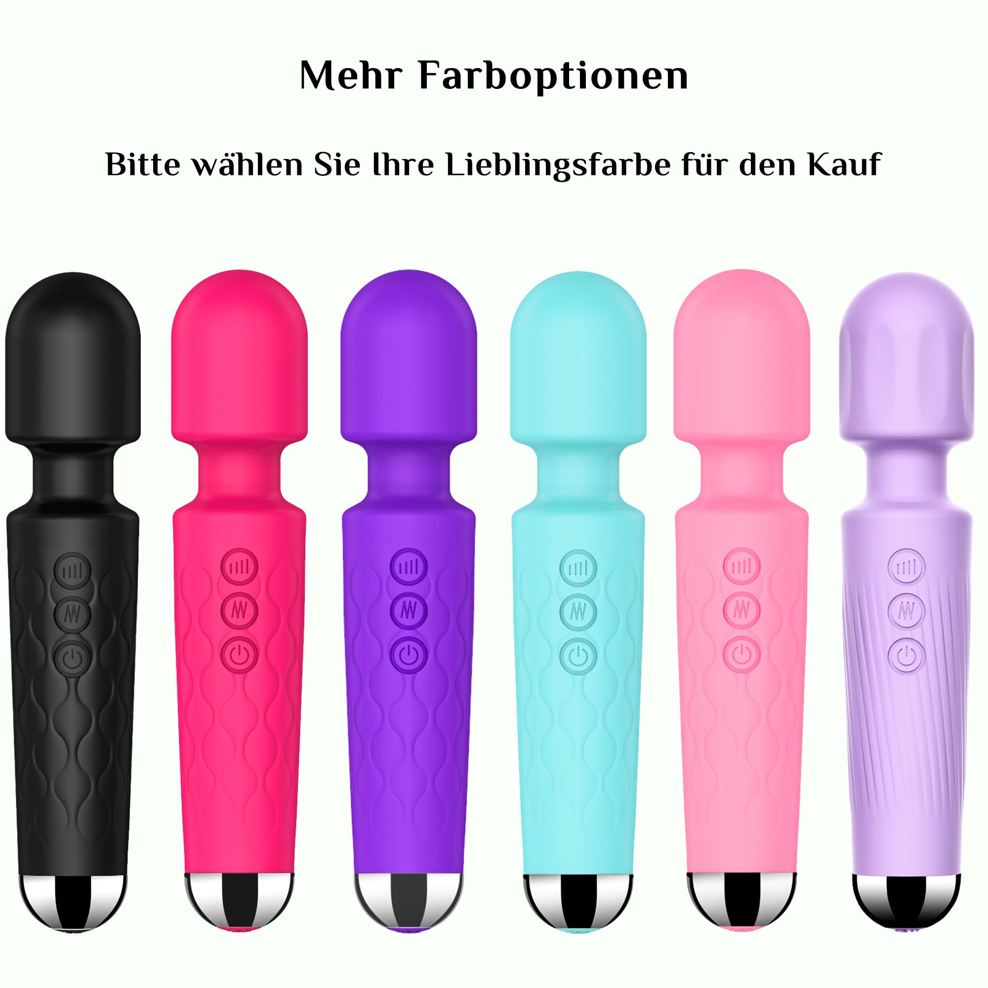 Doppia testa femminile Sextoys vibratori femminili Dildo, 20 modalità e 8 velocità, Sextoys per il sesso godere Sextoyse anale Anus vibratori clitoridei femminili personali e di coppia (Nero)