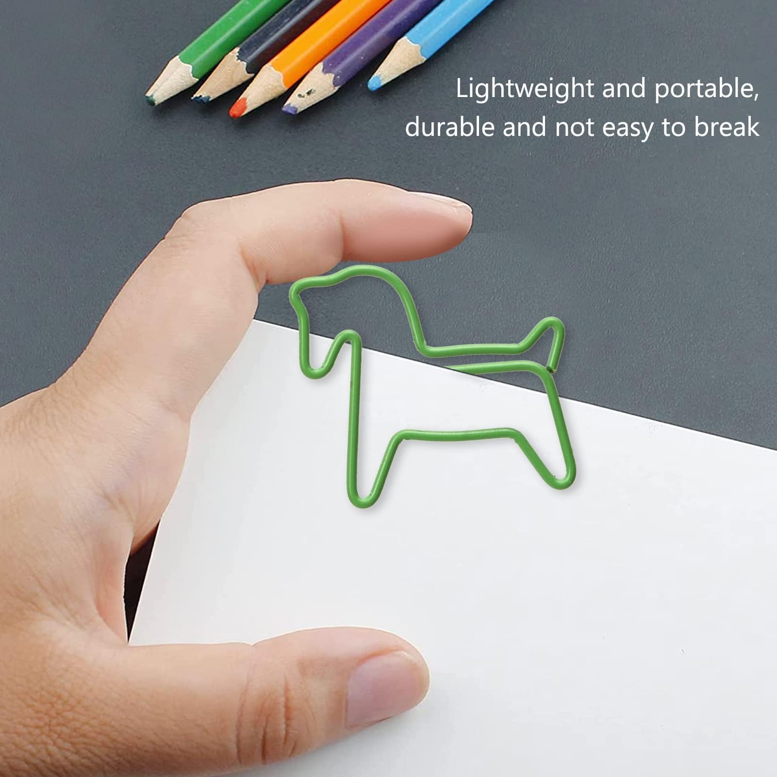 32 Boîtes de Trombones, 3 Couleurs Innovantes Pinces À Papier Combinées Lapin Dauphin, Trombone de Processus de Galvanoplastie, pour la Paperasse, Le Bureau, L'École