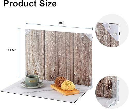 Miniatura 6 de Meking Kit de fondos de fotografía de producto Fondo de fotos para fotografía de alimentos - 9 papel de fondo de doble cara con 18 patrones