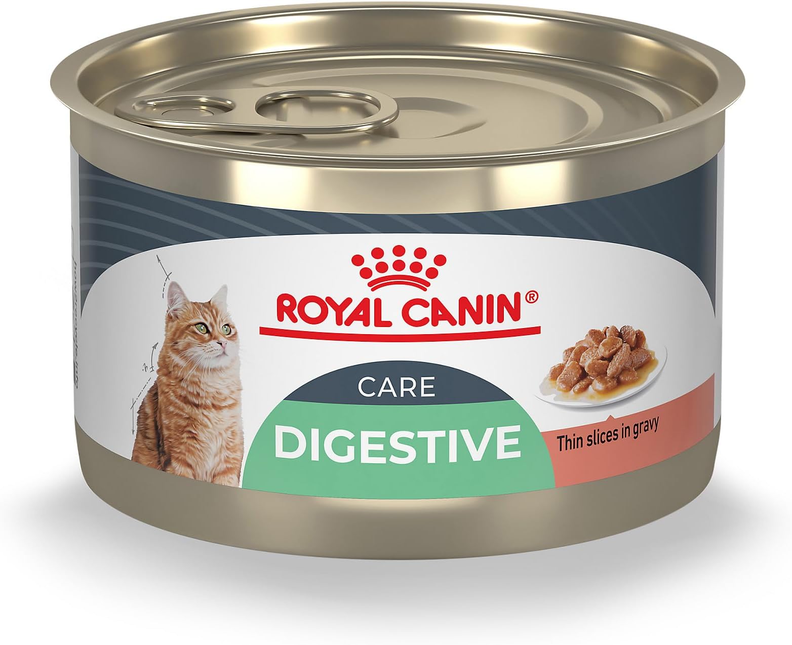 Feline Care Nutrition Digestive Care Adult Thin Slices in Gravy Cat Food, 5.1 oz (Pack of 24)