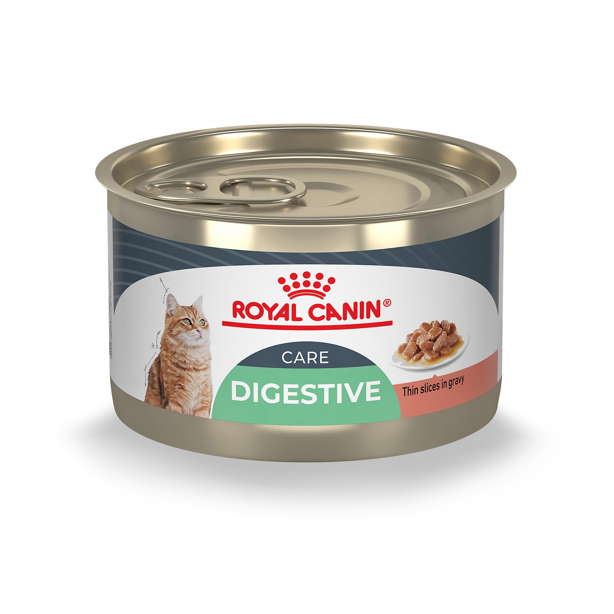 Royal CaninFeline Care Nutrition Digestive Care Adult Thin Slices in Gravy Cat Food, 5.1 oz (Pack of 24)