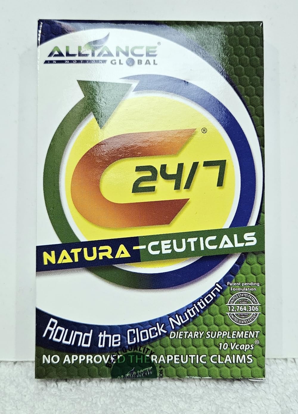 Front view of a single box of C24/7 Natura-Ceutical Dietary Food Supplement