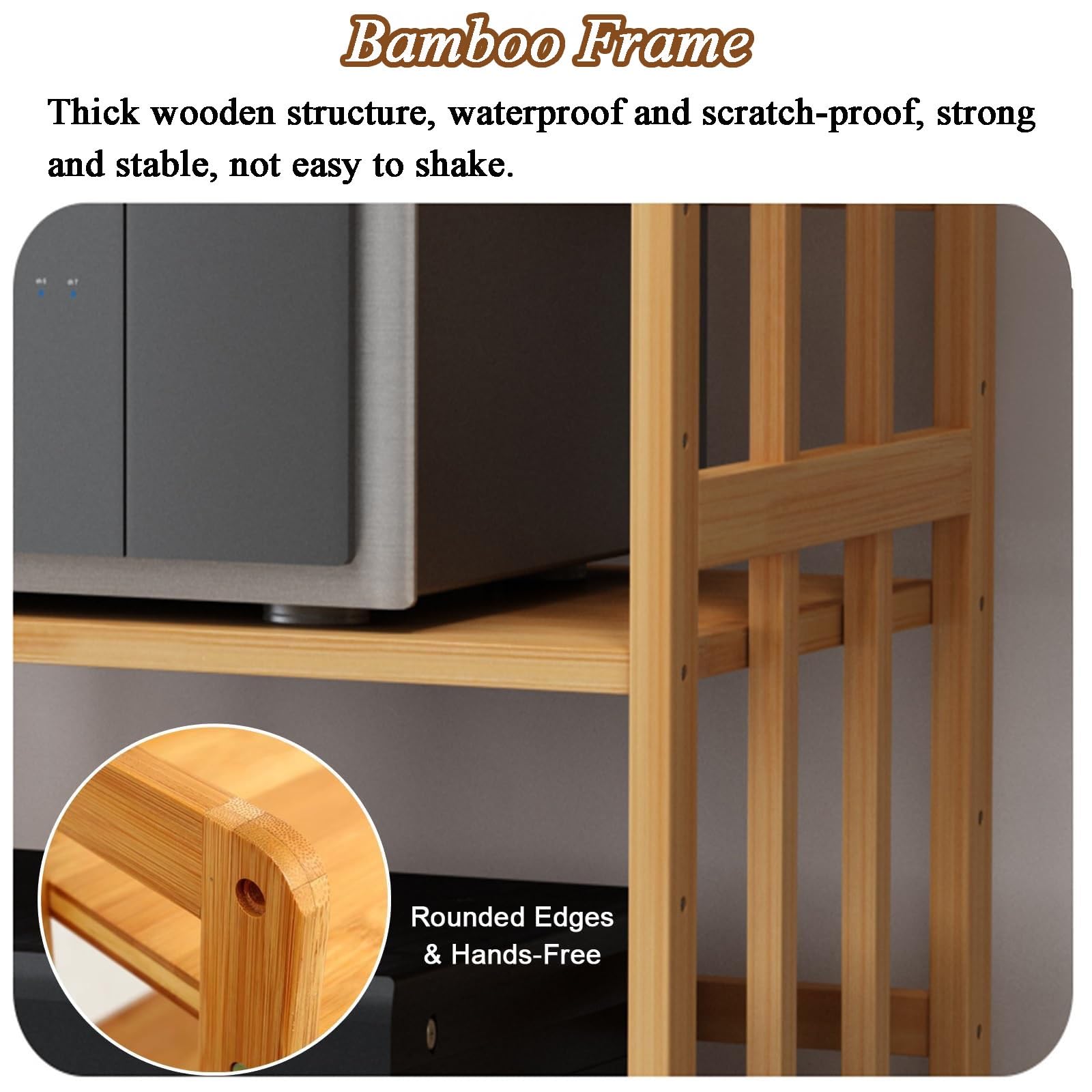 Meuble de Rangement HiFi Rack, Support réglable pour équipement stéréo avec roulettes, étagères à 2 Niveaux pour matériel Audio/vidéo Domestique