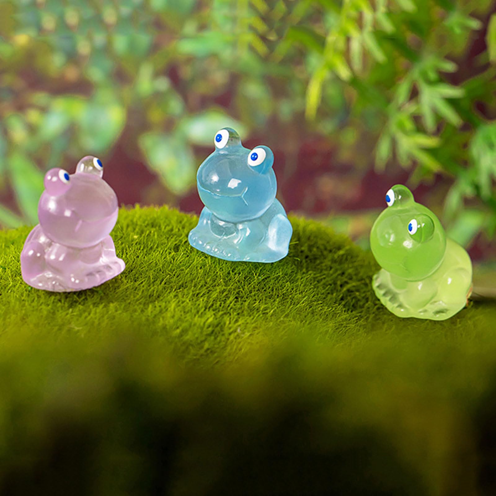 100 Stück Leuchtende Mini-Frösche – Grüne Kunststofffiguren Für Feengärten, Terrarien & DIY-Projekte